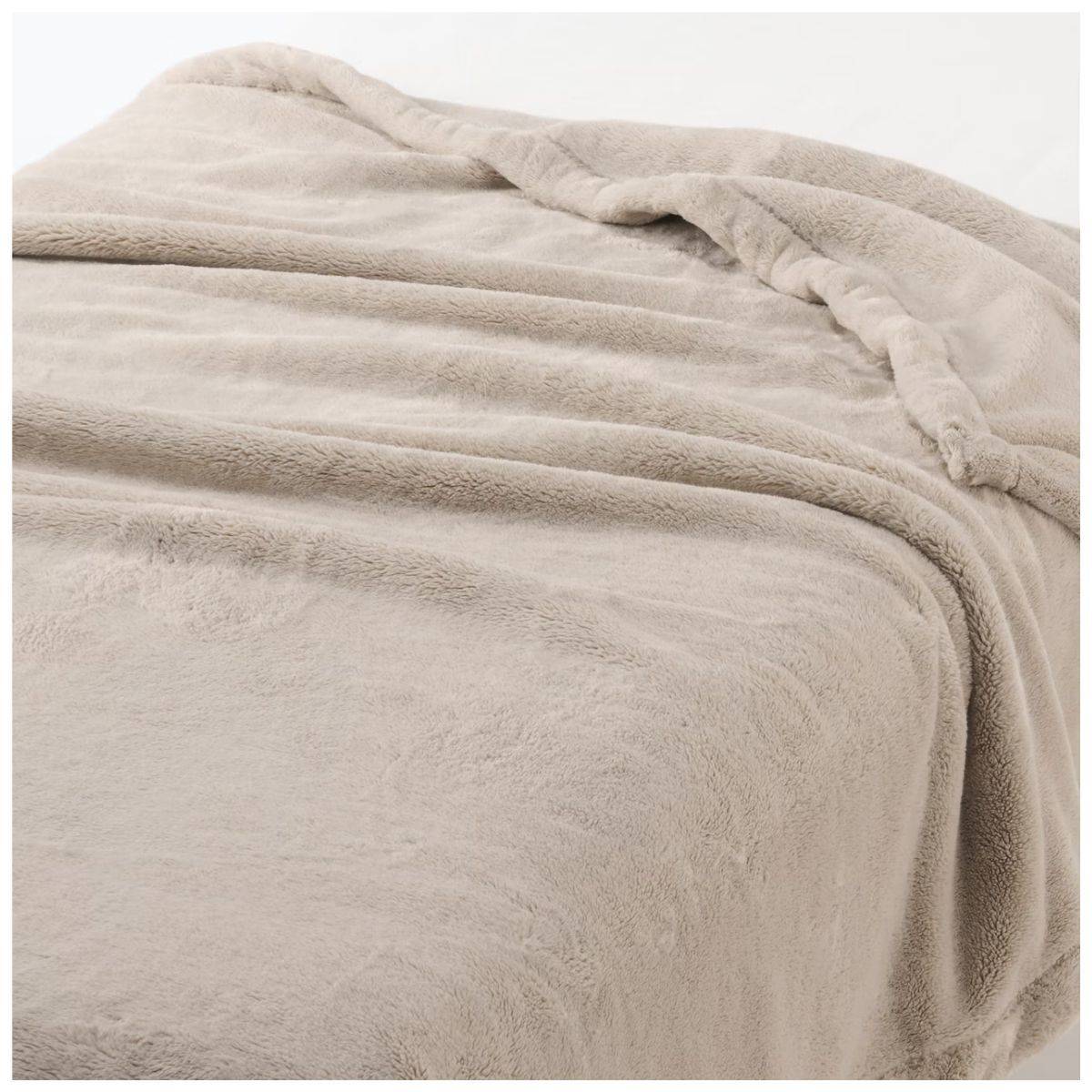 無印良品 再生ポリエステル あたたかファイバー厚手毛布