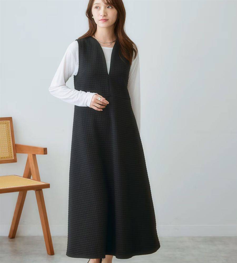 ニッセン キルトロングワンピース