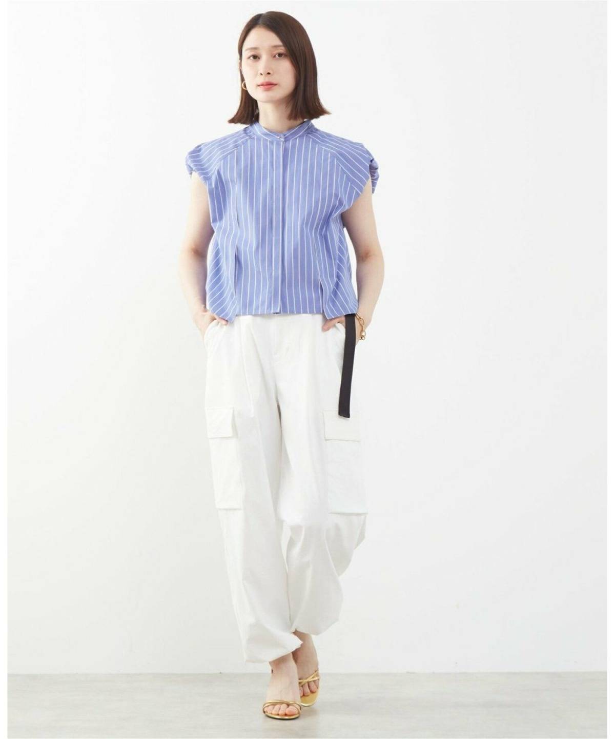 40代のきれいめカーゴパンツコーデ