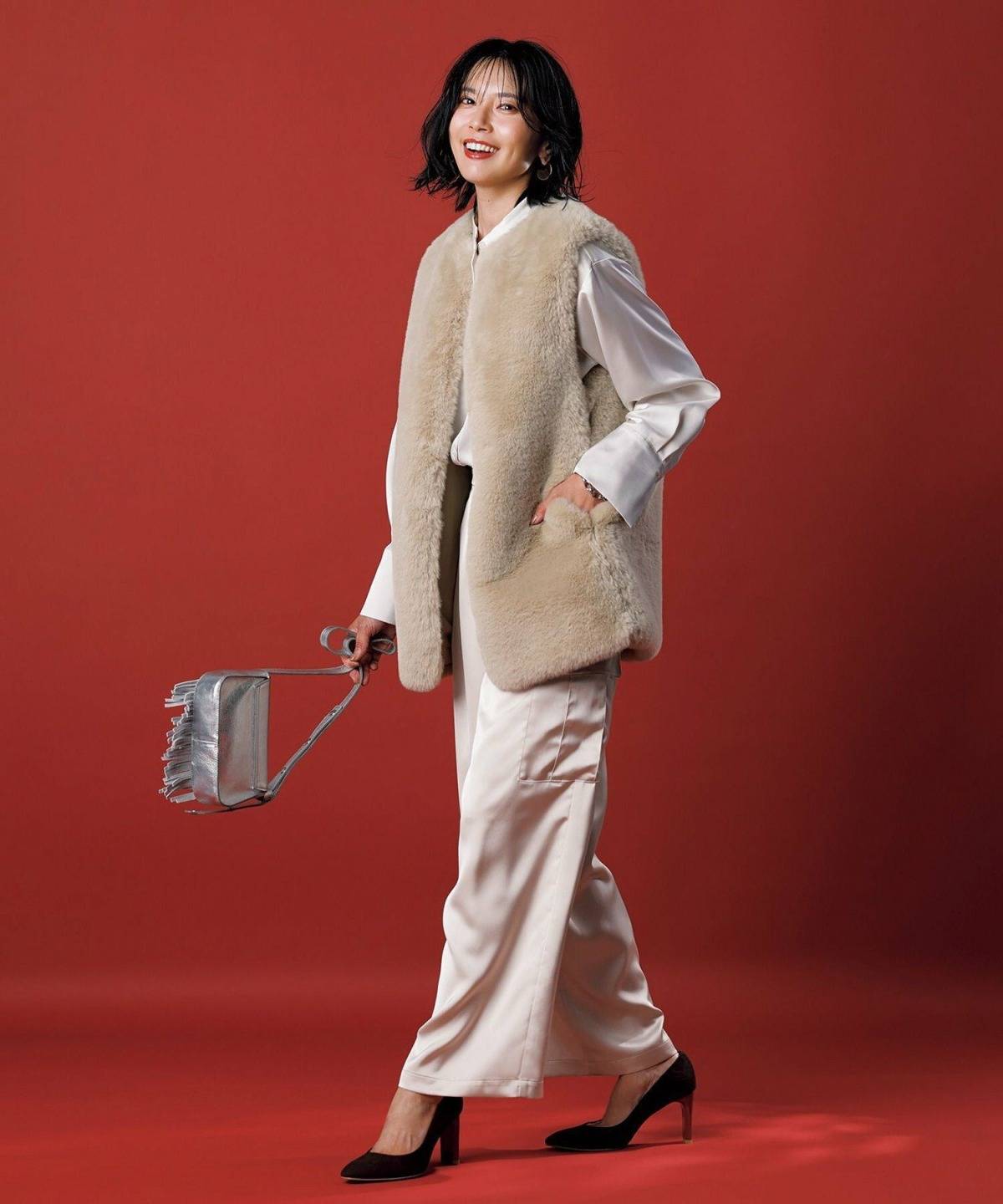 40代のきれいめカーゴパンツコーデ