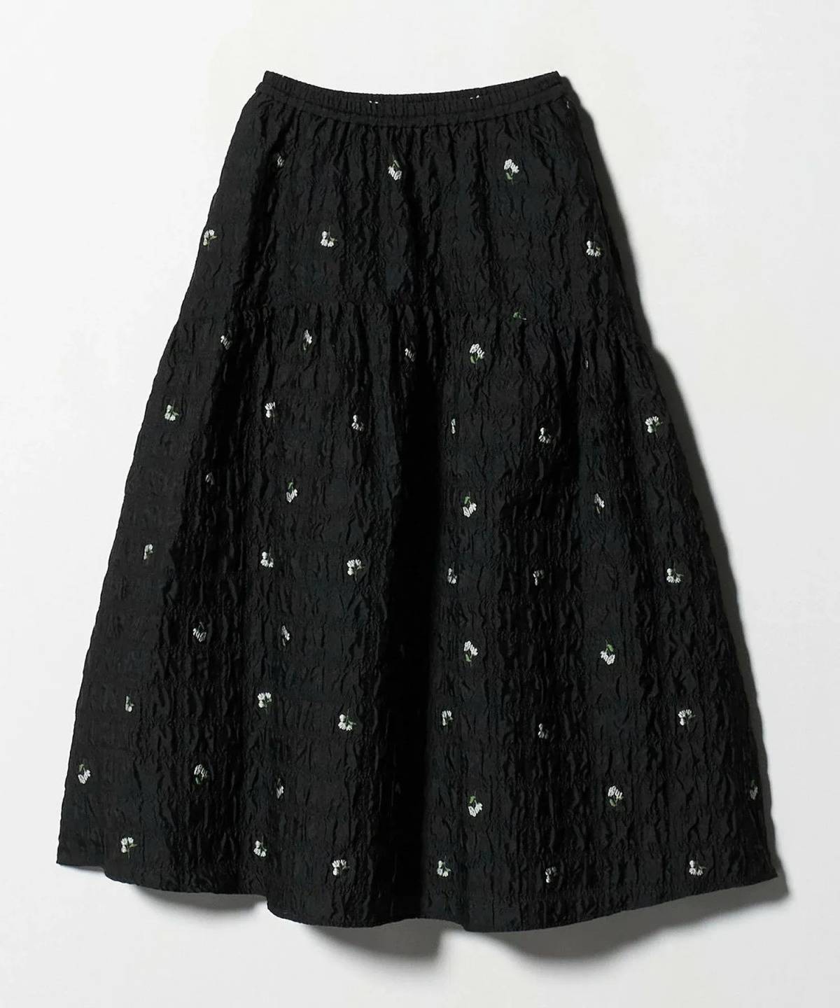 UNITED ARROWS スクエア フラワー ジャガード スカート