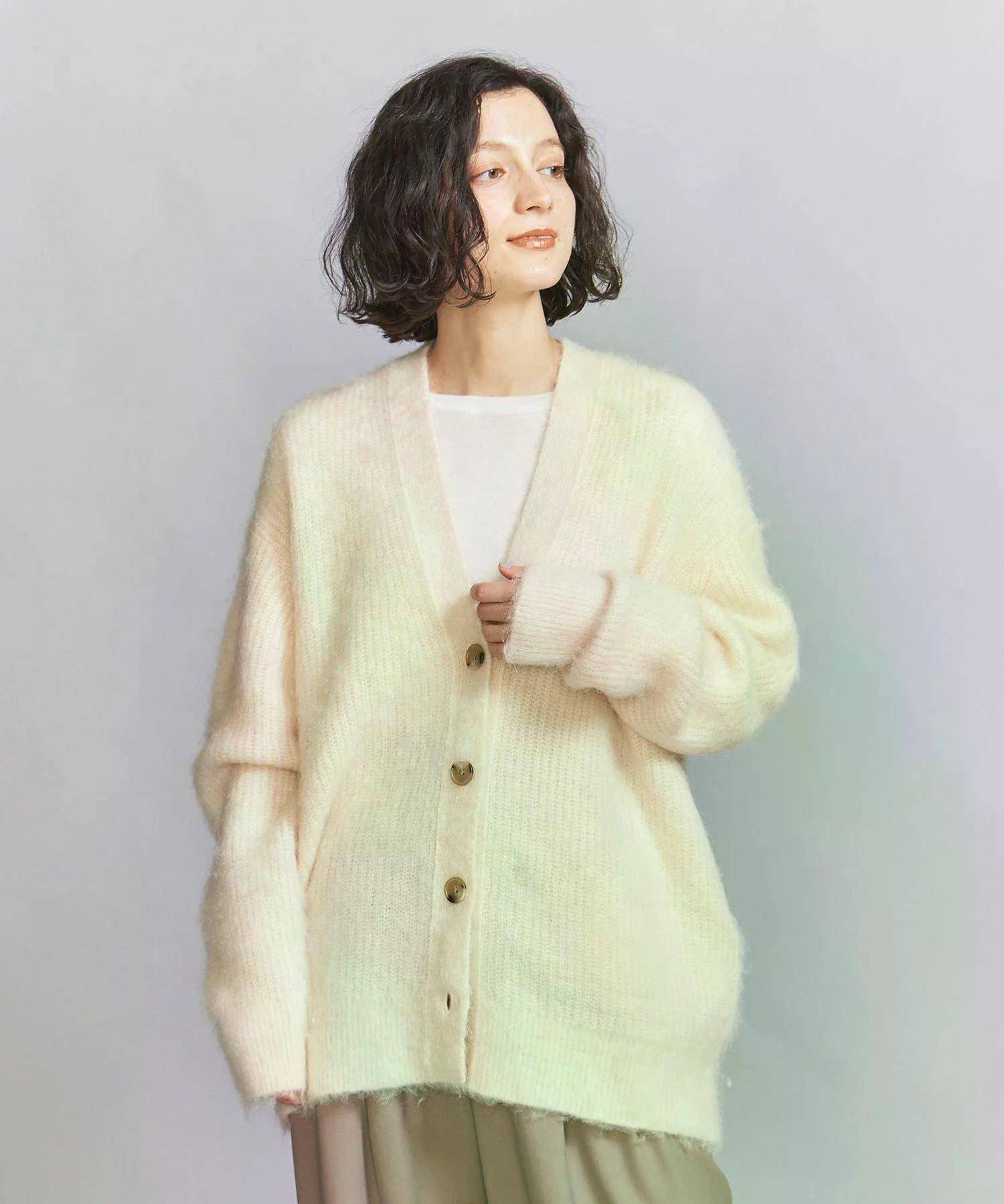 UNITED ARROWS LTD. OUTLET Vネック シャギーニット カーディガン