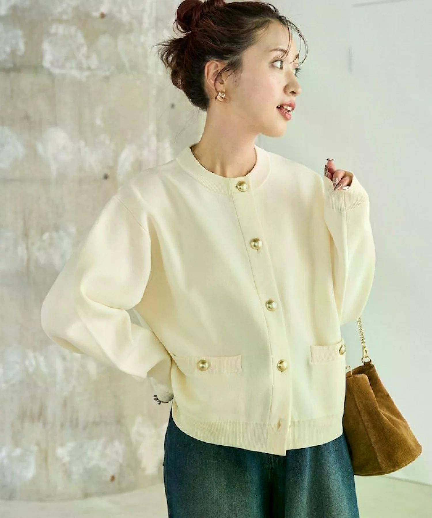 FREAK’S STORE 金ボタン ニット カーディガン