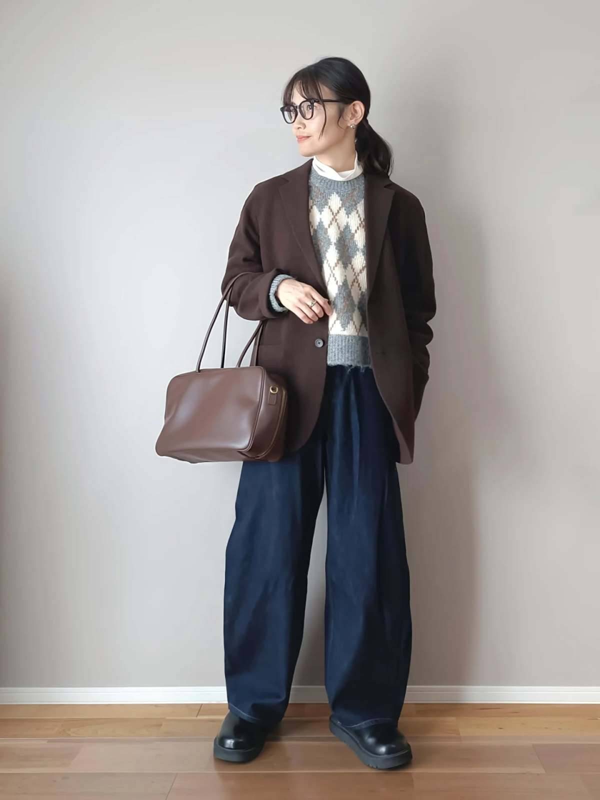 アーガイル柄をアクセントに♪