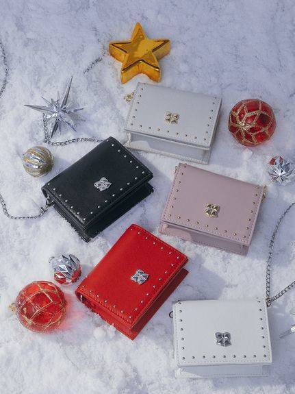 FURFUR 【限定カラー】リボンカシメミニウォレットショルダー