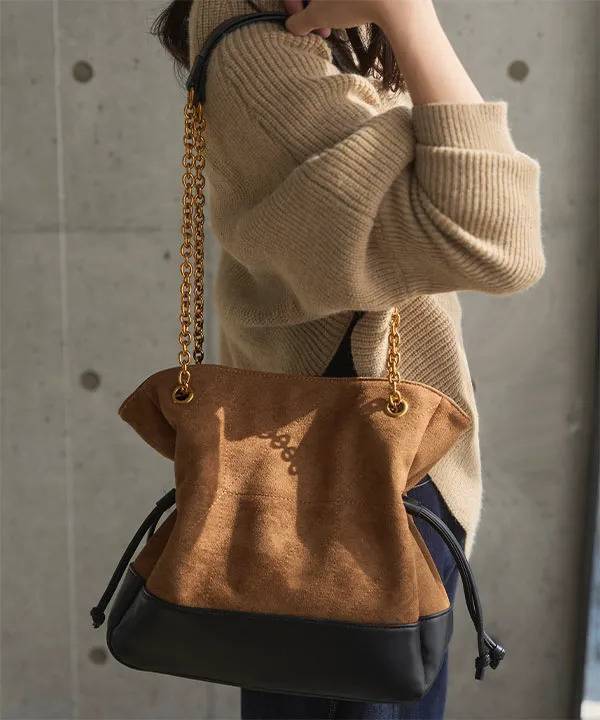 神戸レタス　キルトデザインチェーンショルダーバッグ 