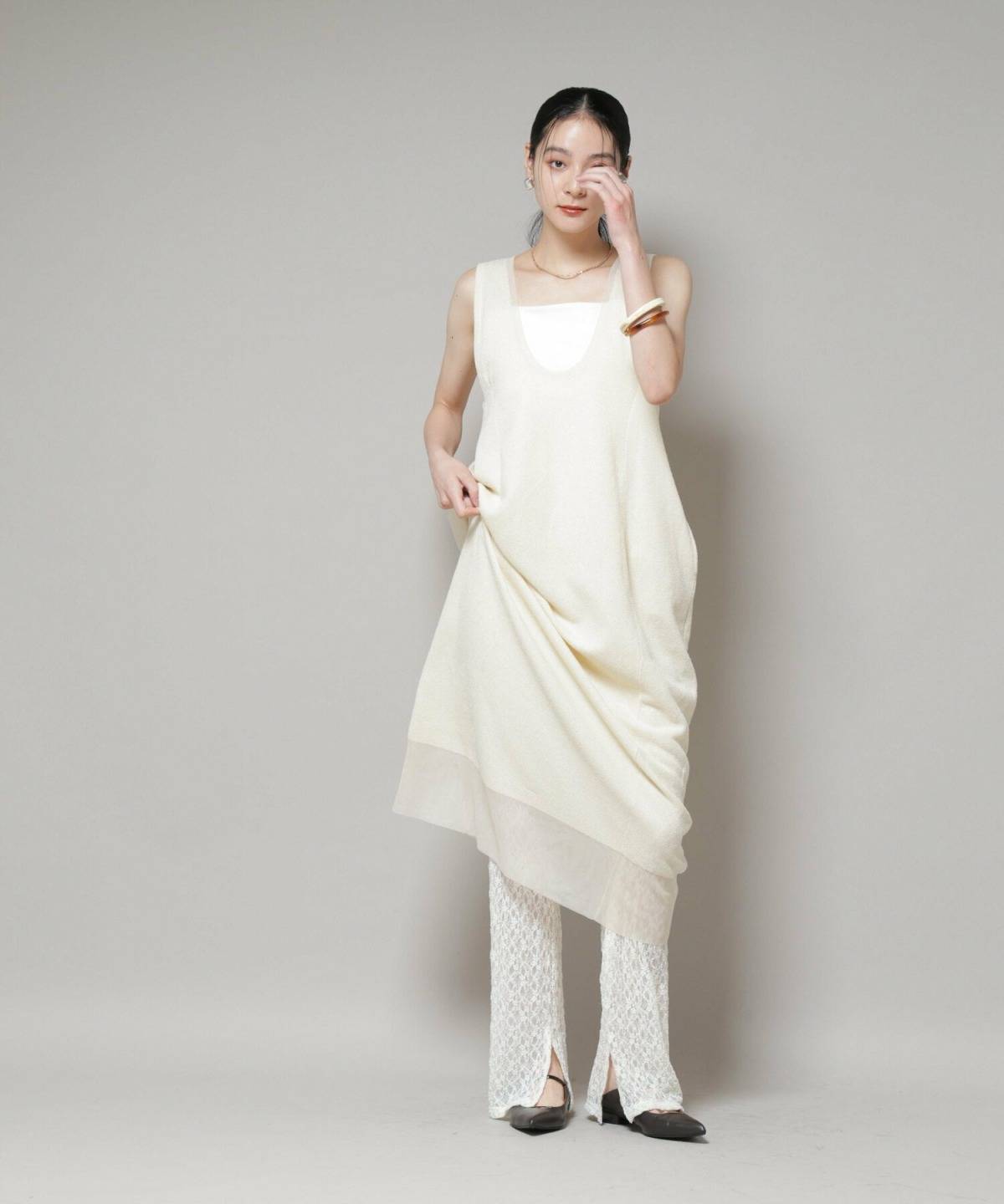 40代のレギンスコーデ