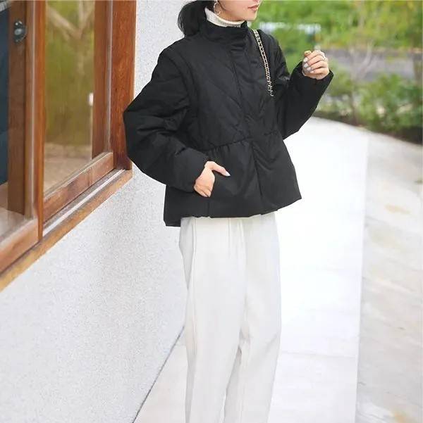 神戸レタス キルティングペプラムアウター