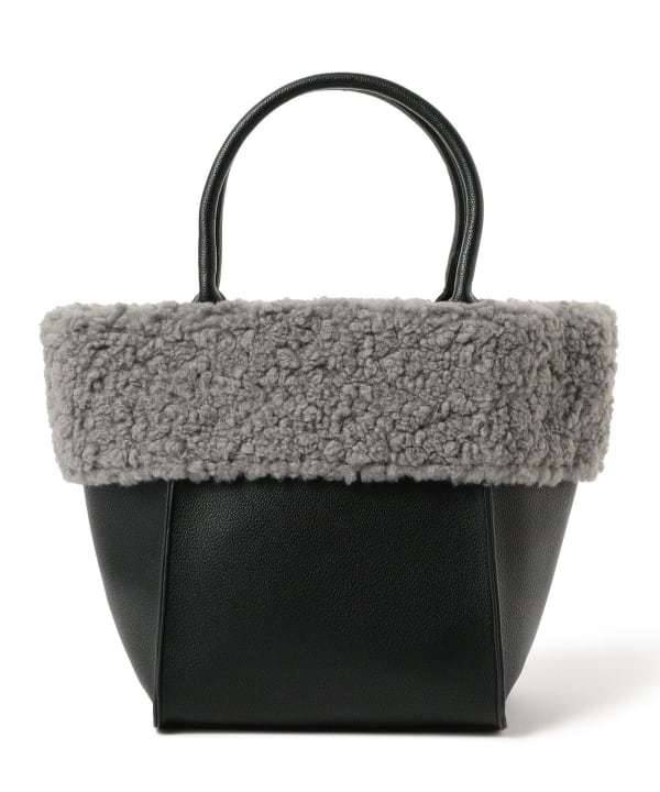 ムートンボア スクエア バッグ
