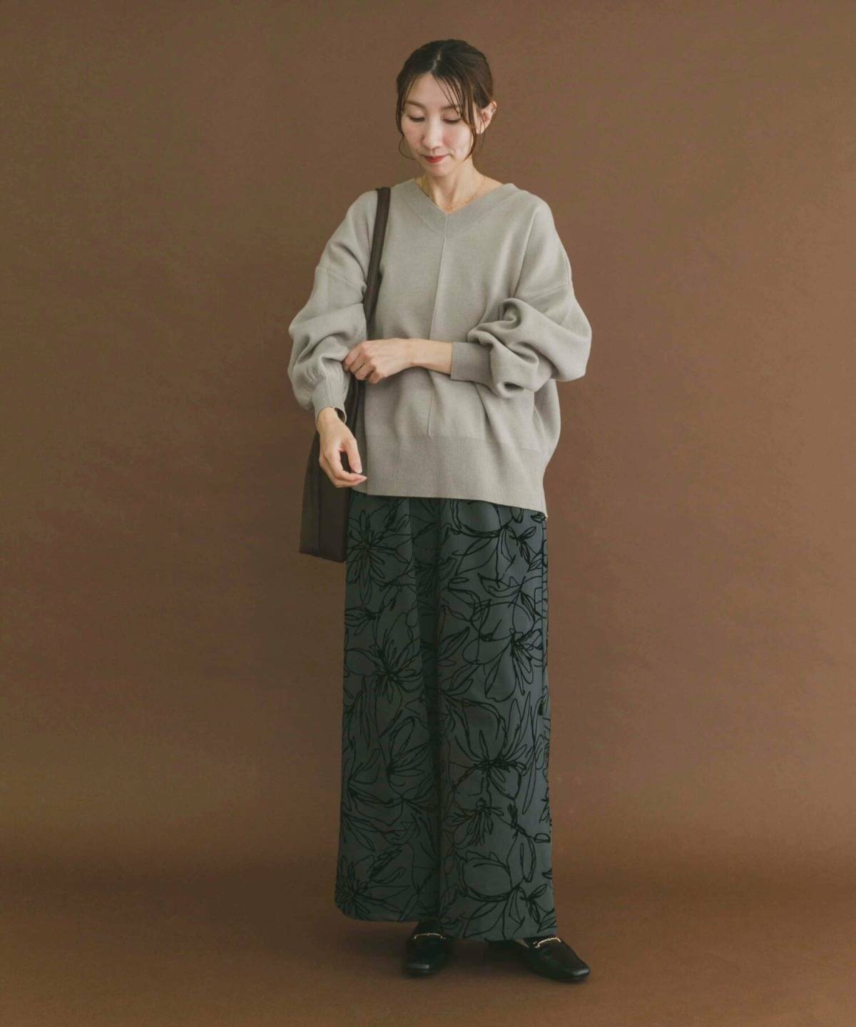 緑パンツコーデ