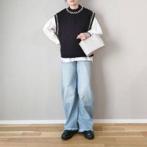 【2025年12月】こう着るのが今っぽい！50代向けデニムパンツコーデ5選