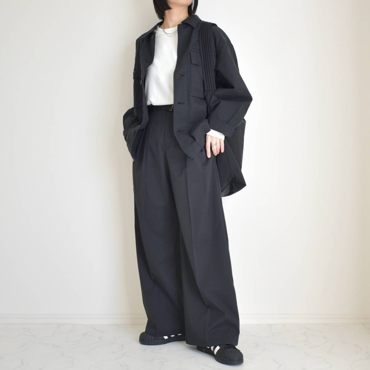 セットアップで着る！