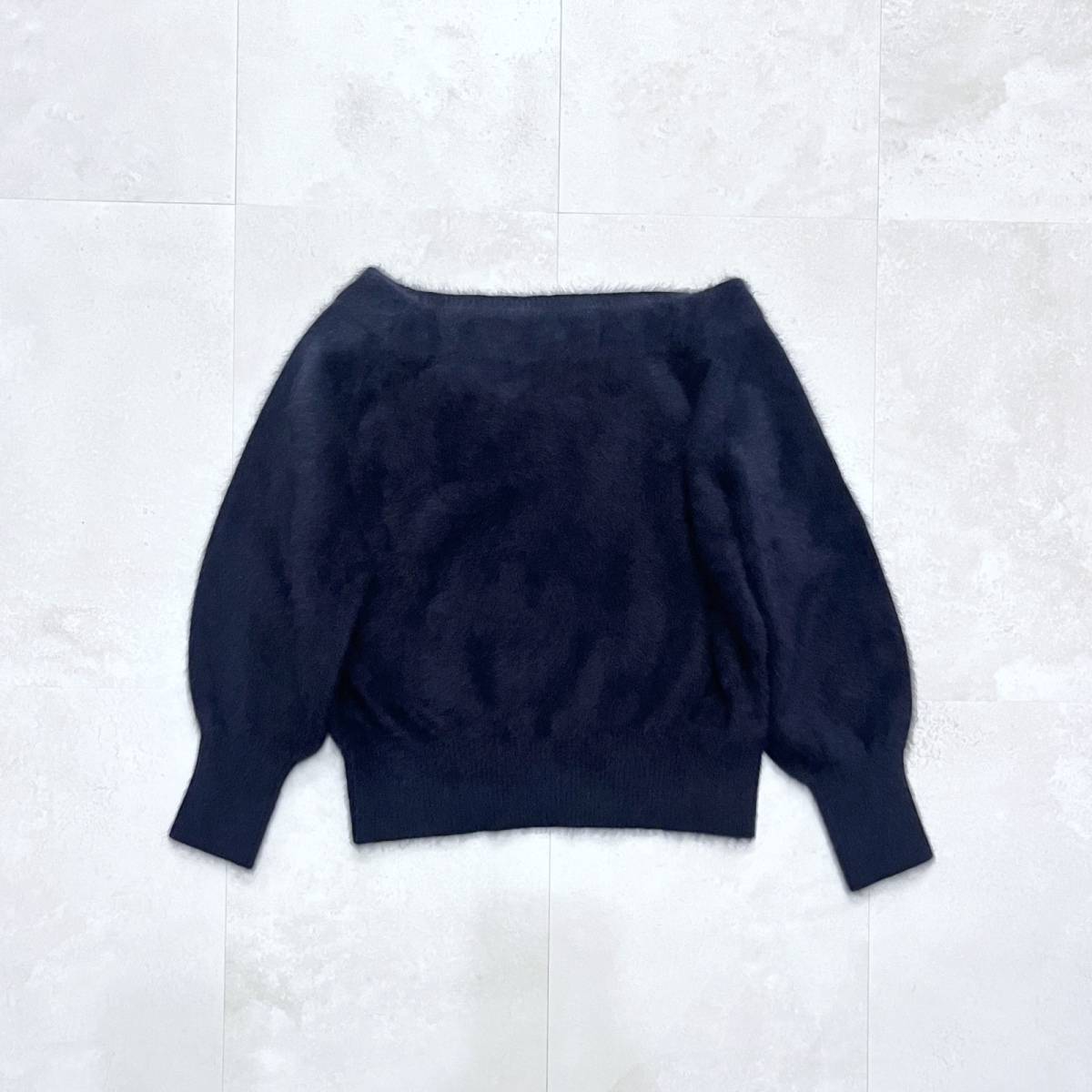 ネイビーカシミヤニット