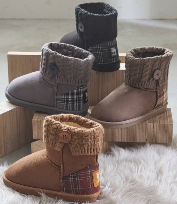 moz ニットムートン調ブーツ