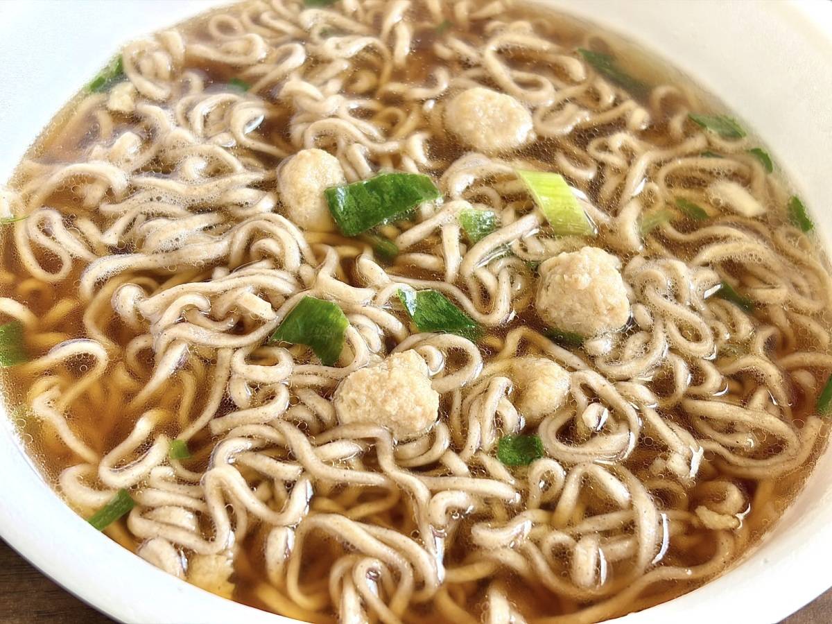 鴨だしそば特有の香ばしい風味……♡