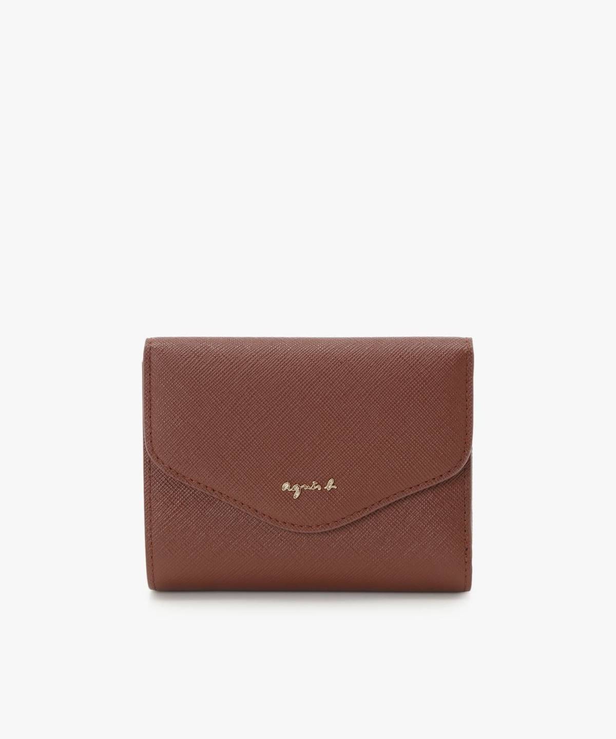agnes b. レザー二つ折りウォレット