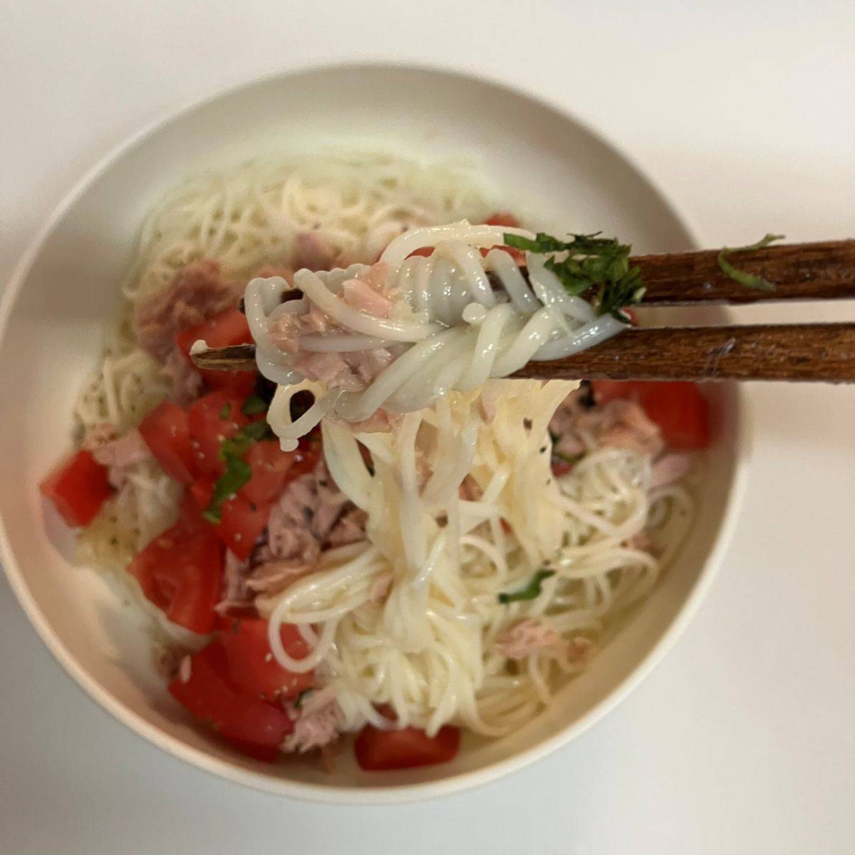 いなば公式の「ツナと豆乳のまろやか素麺」のレシピ