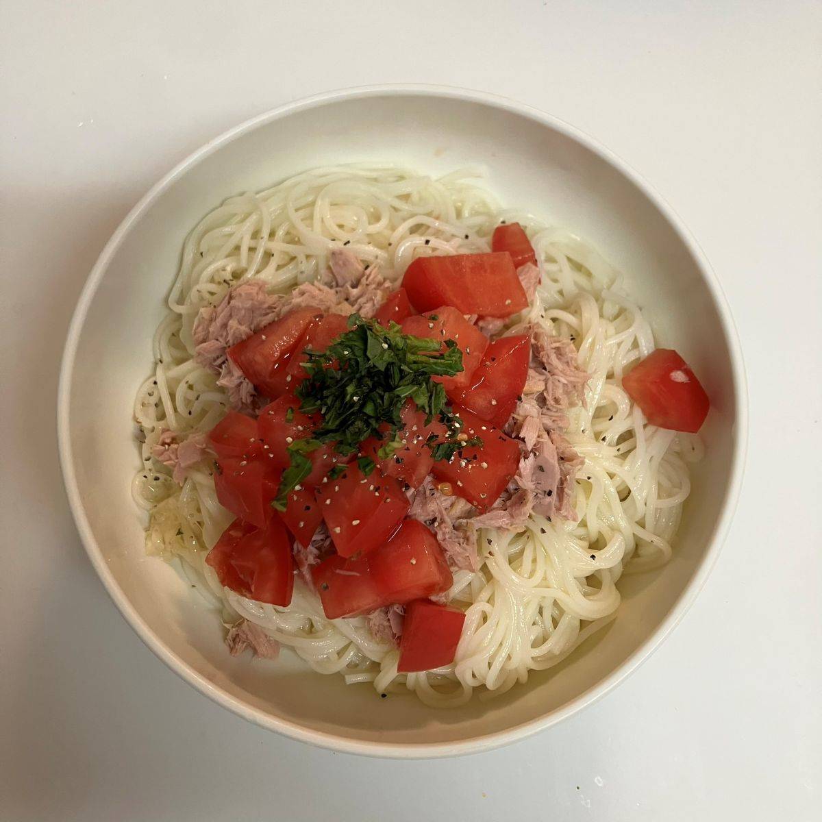 いなば公式の「ツナと豆乳のまろやか素麺」のレシピ