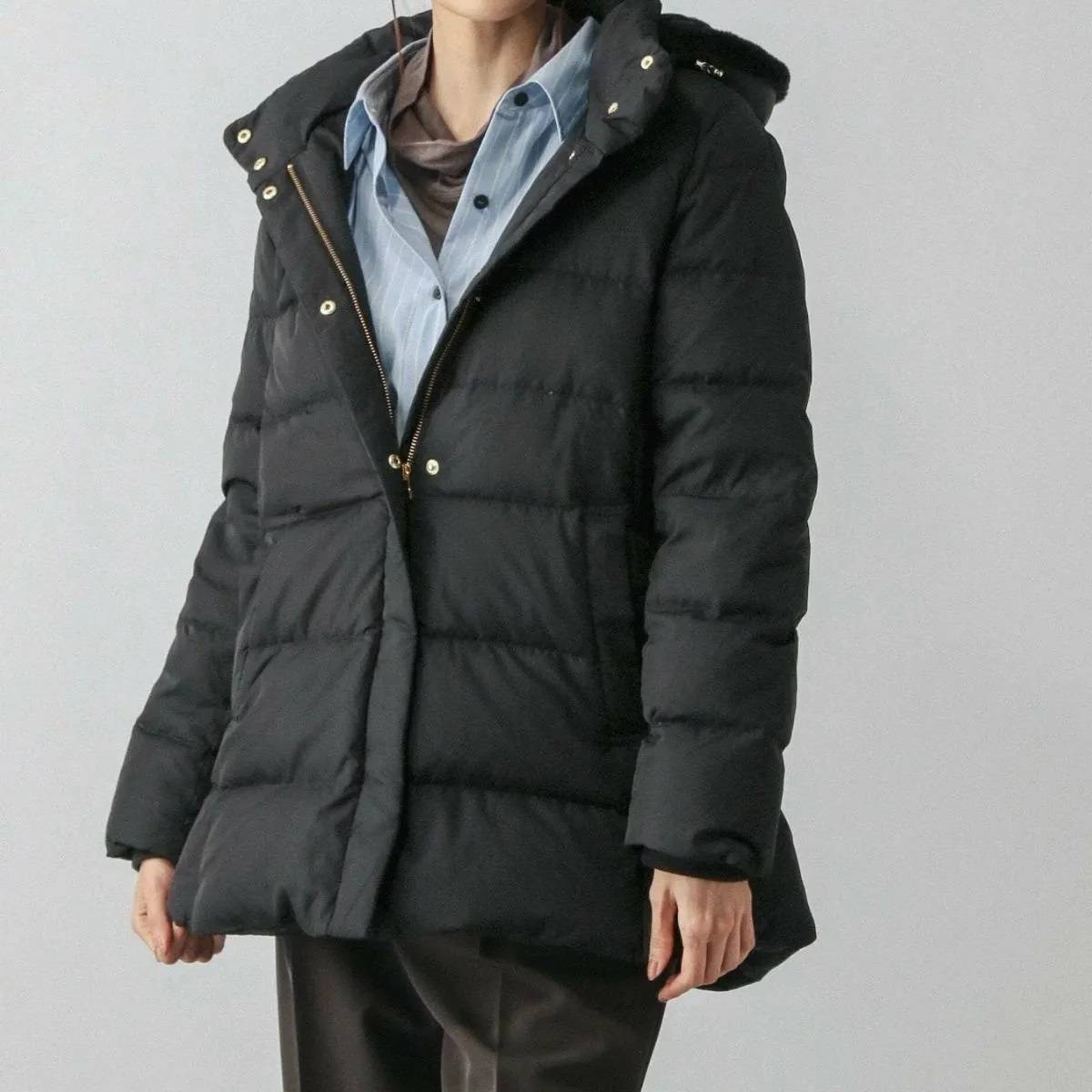 GLOBAL WORK ウツクシルエット撥水ダウンコート