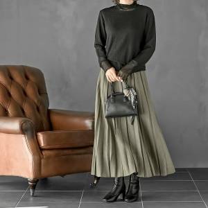 秋冬コーデの主役♡カーキスカートをもっとおしゃれに着こなすヒント集