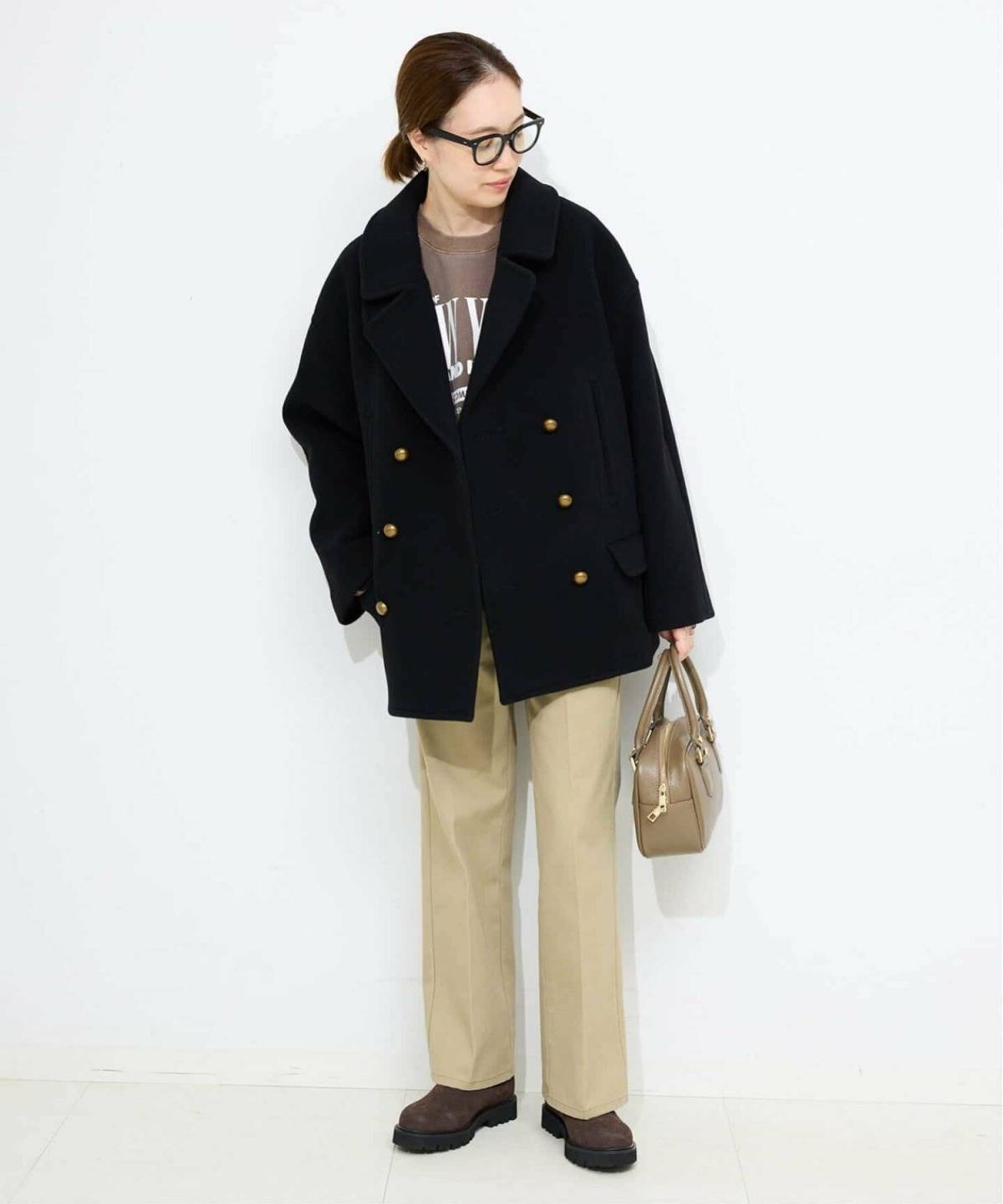 40代のサイドゴアブーツコーデ