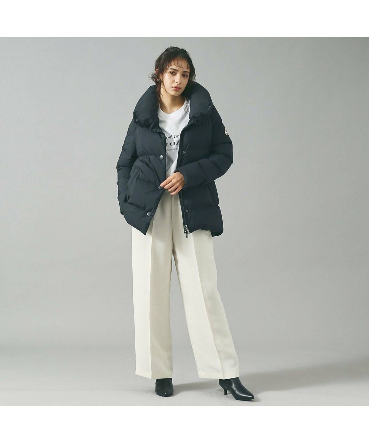 40代のサイドゴアブーツコーデ