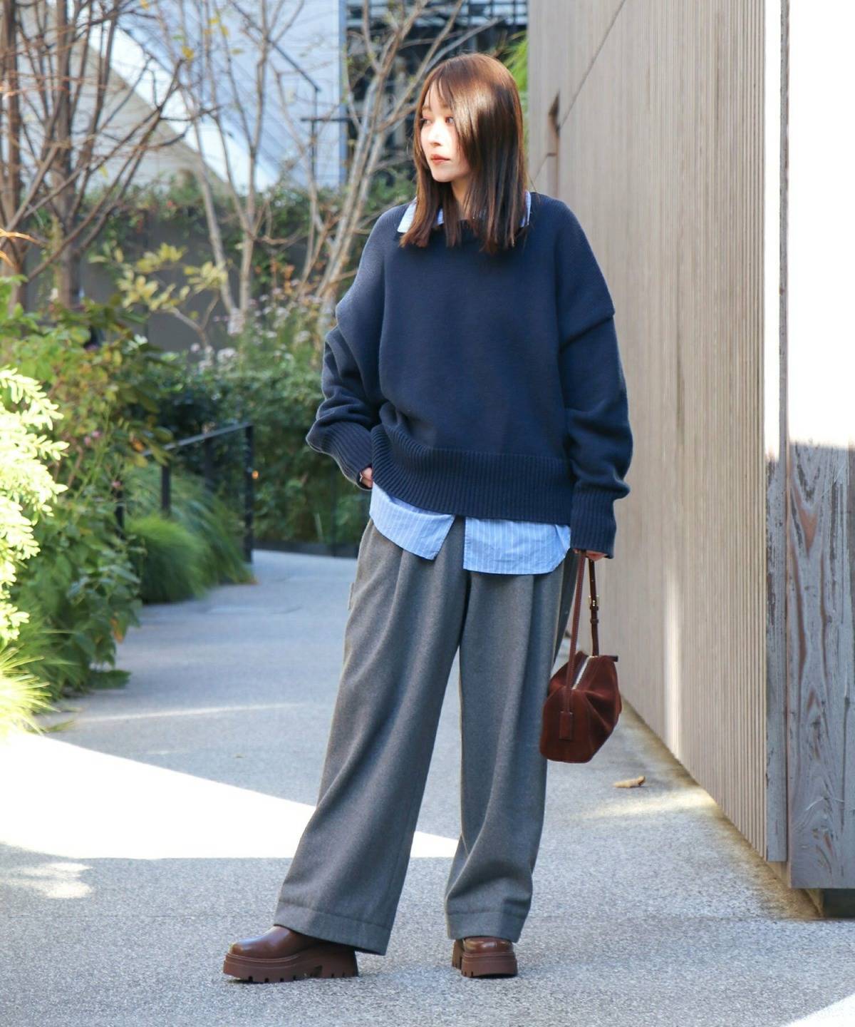 40代のサイドゴアブーツコーデ