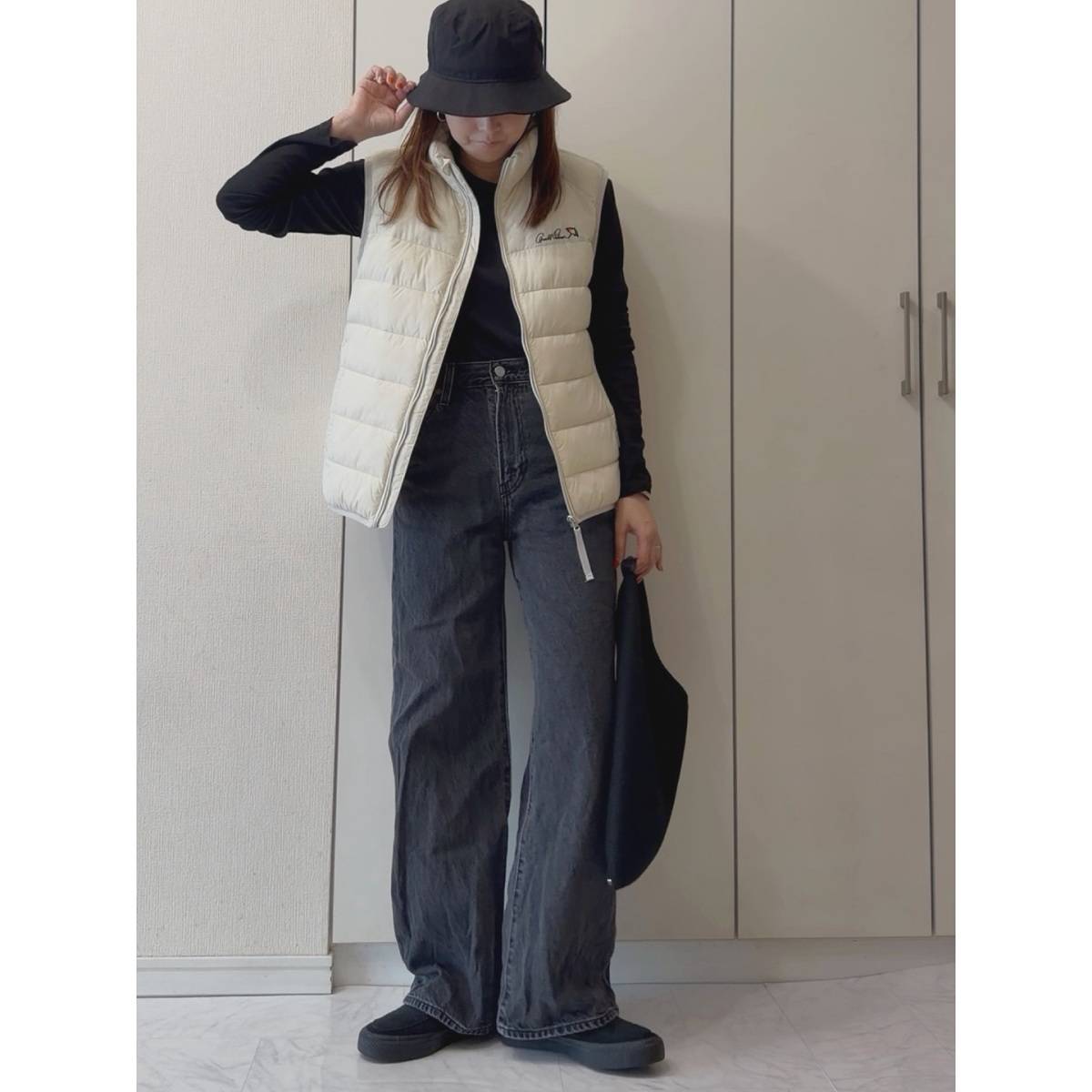 トップスの重ね着が◎