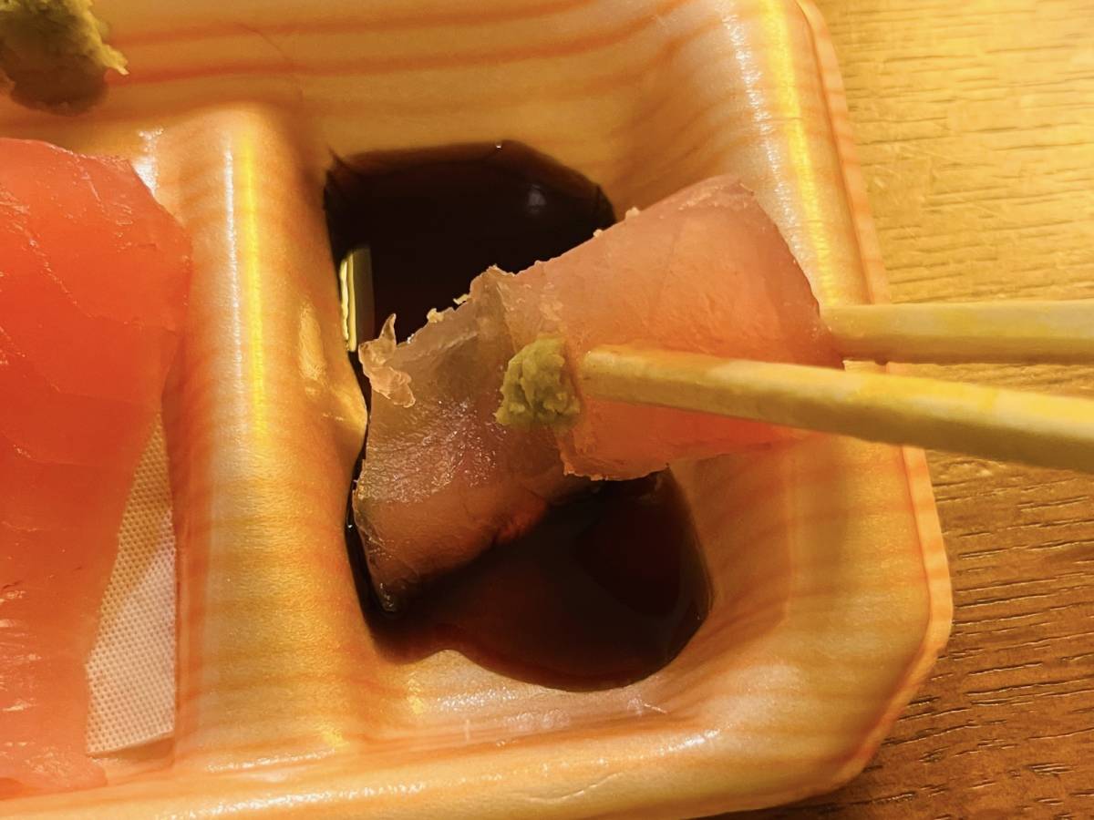 甘めの醤油と不思議と相性抜群!