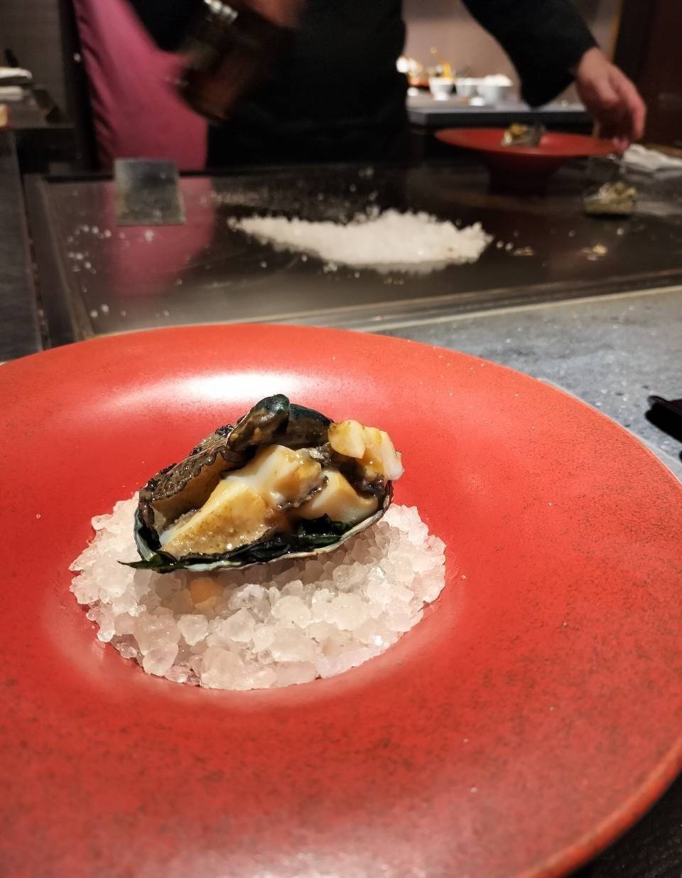 鉄板焼 YOKOTAのアワビ