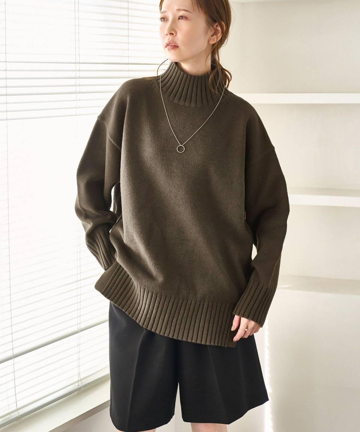 ROPE’ PICNIC サイドスリットニットプルオーバー