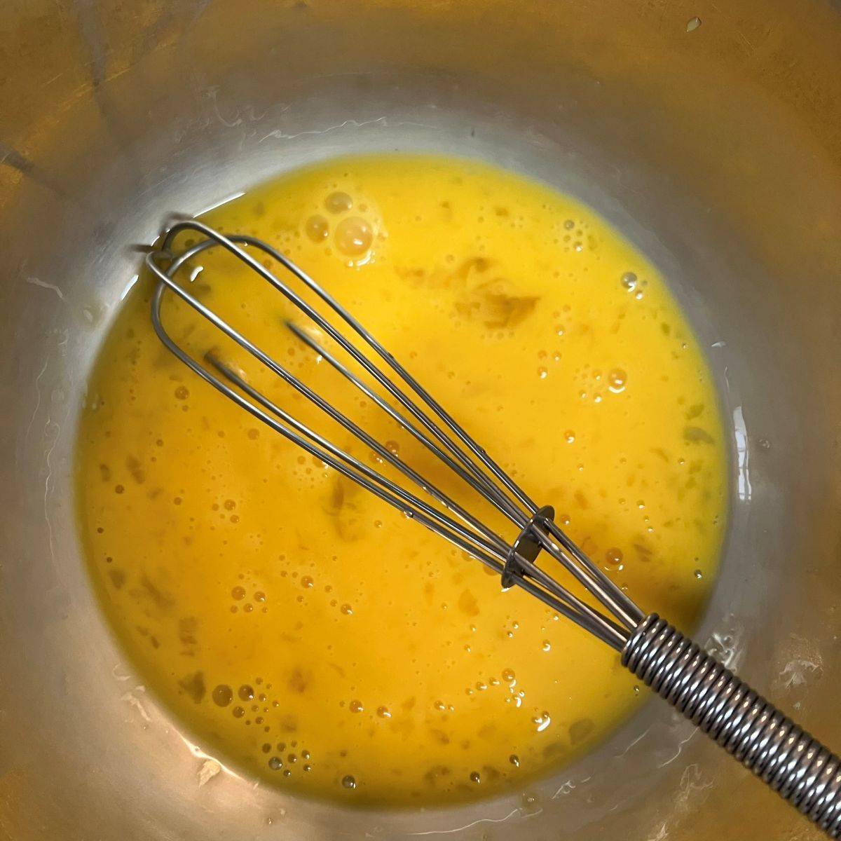 いちまさ公式の「カニかまでリンゴの玉子焼き」のレシピ