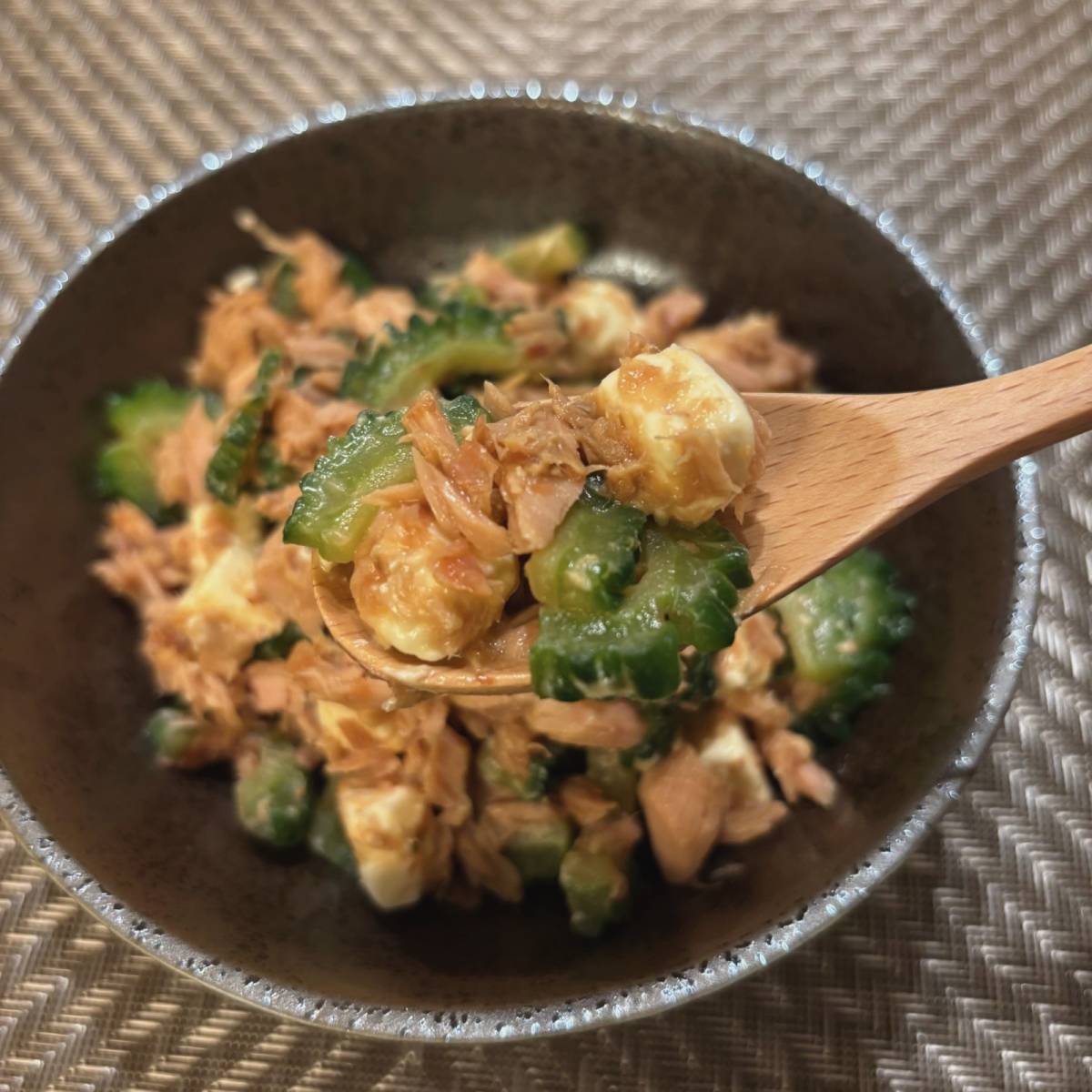 いなば公式の「ツナとゴーヤの和え物」のレシピ