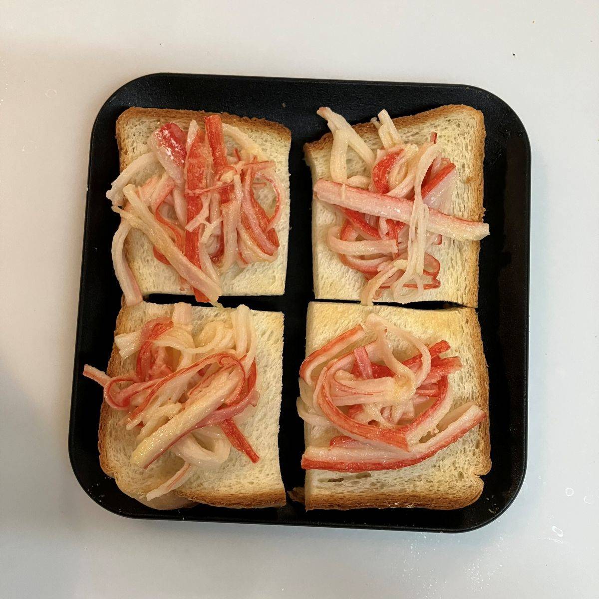 いちまさ公式の「カニかまパン」のレシピ