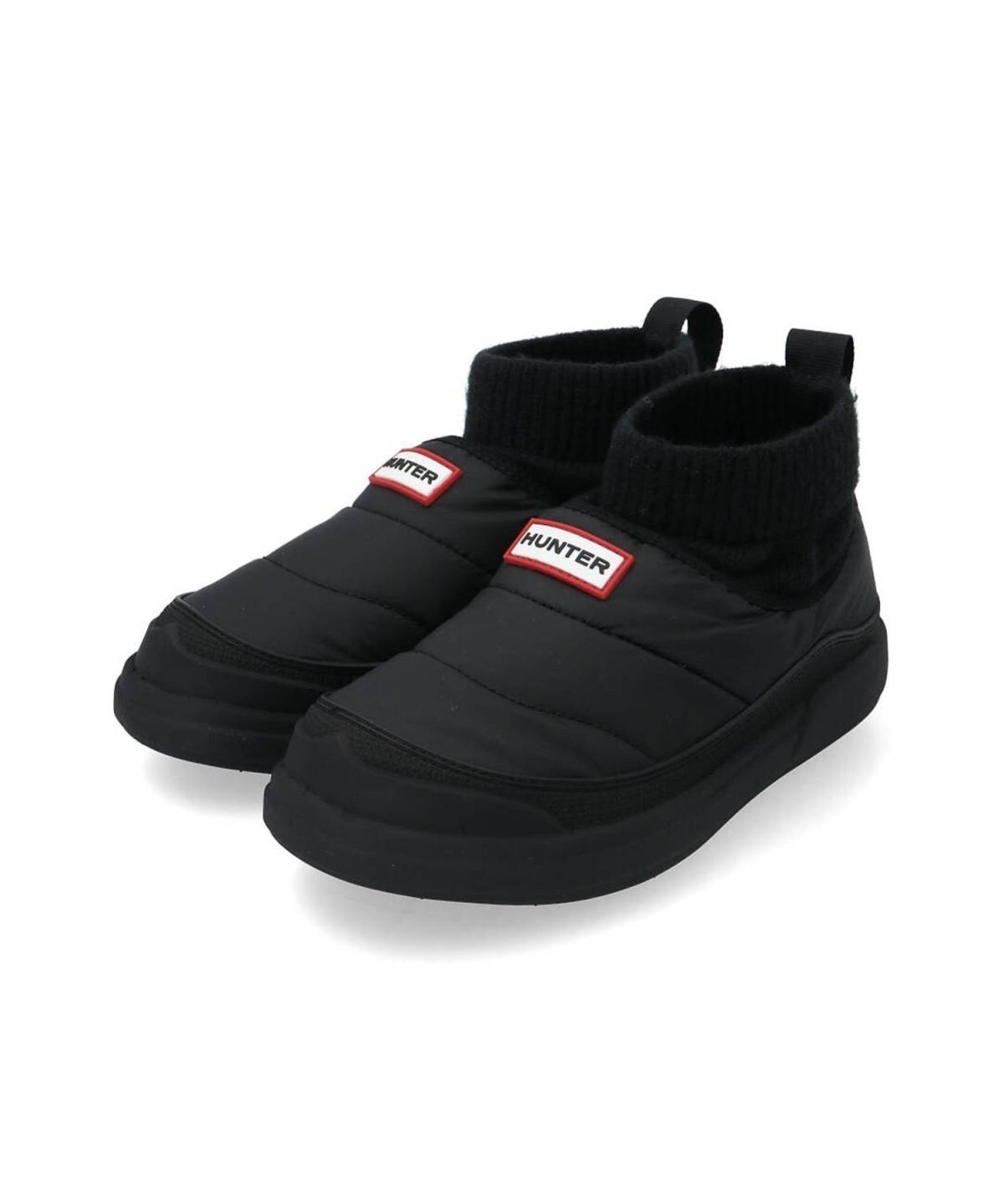 HUNTER アウト ニッティド カフ スリッパー ブーツ