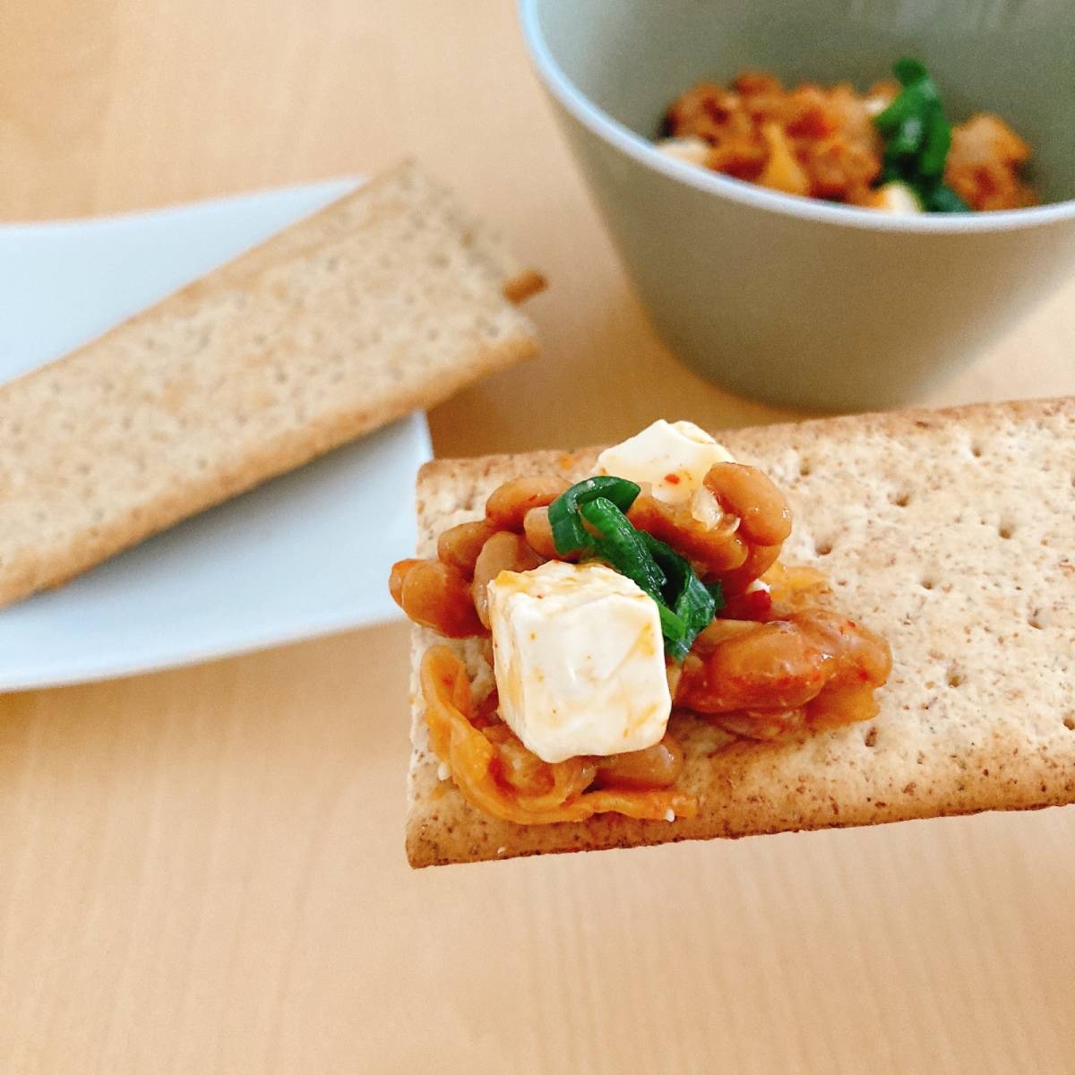 タカノフーズ公式の「クリームキムチーズ納豆」のレシピ