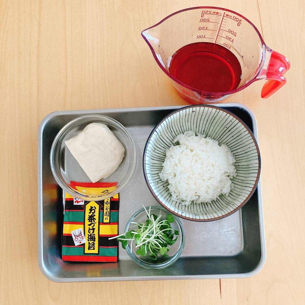 永谷園公式の「ささみと梅のさっぱり茶づけ」のレシピ