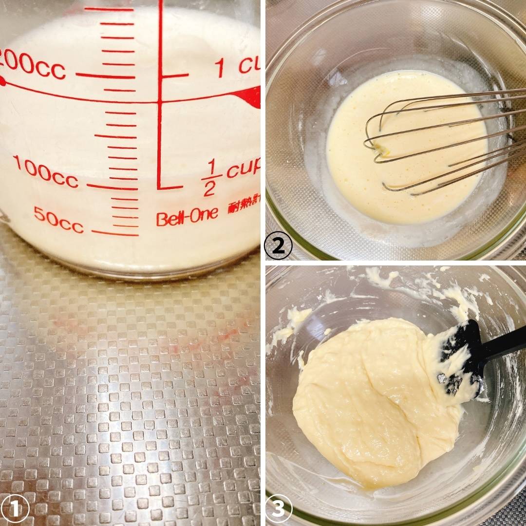 森永公式の「ミックスフルーツホットケーキ」のレシピ