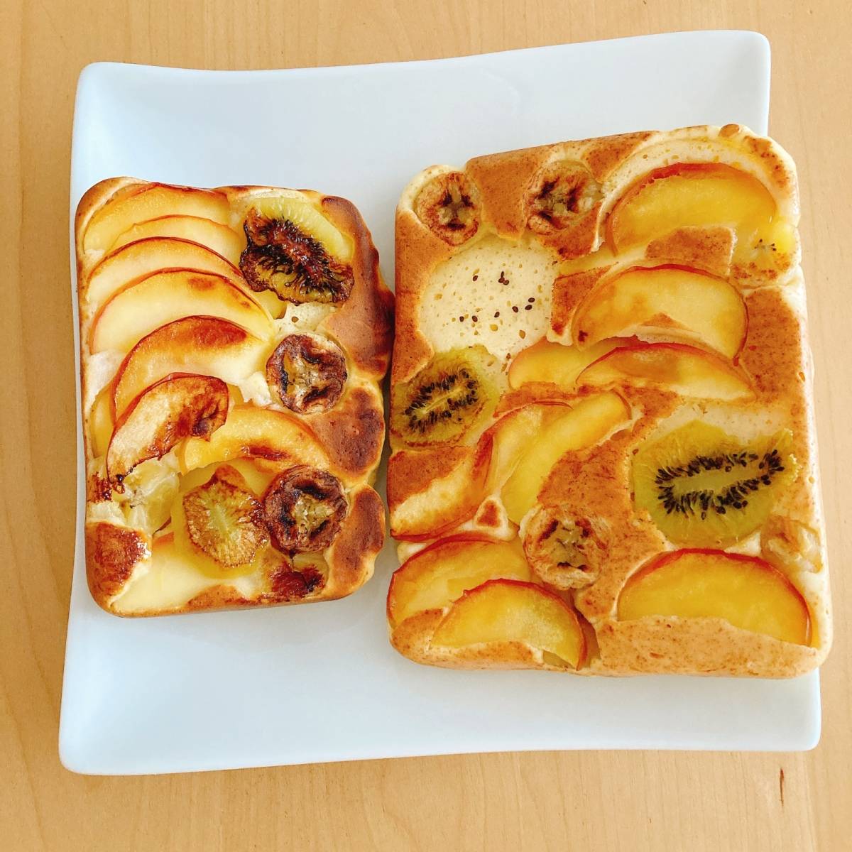 森永公式の「ミックスフルーツホットケーキ」のレシピ