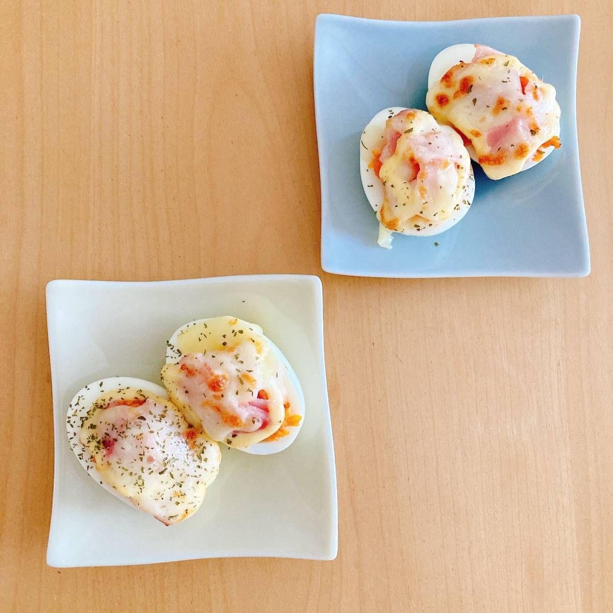 JA全農公式の「ピザ風ゆでたまご」のレシピ