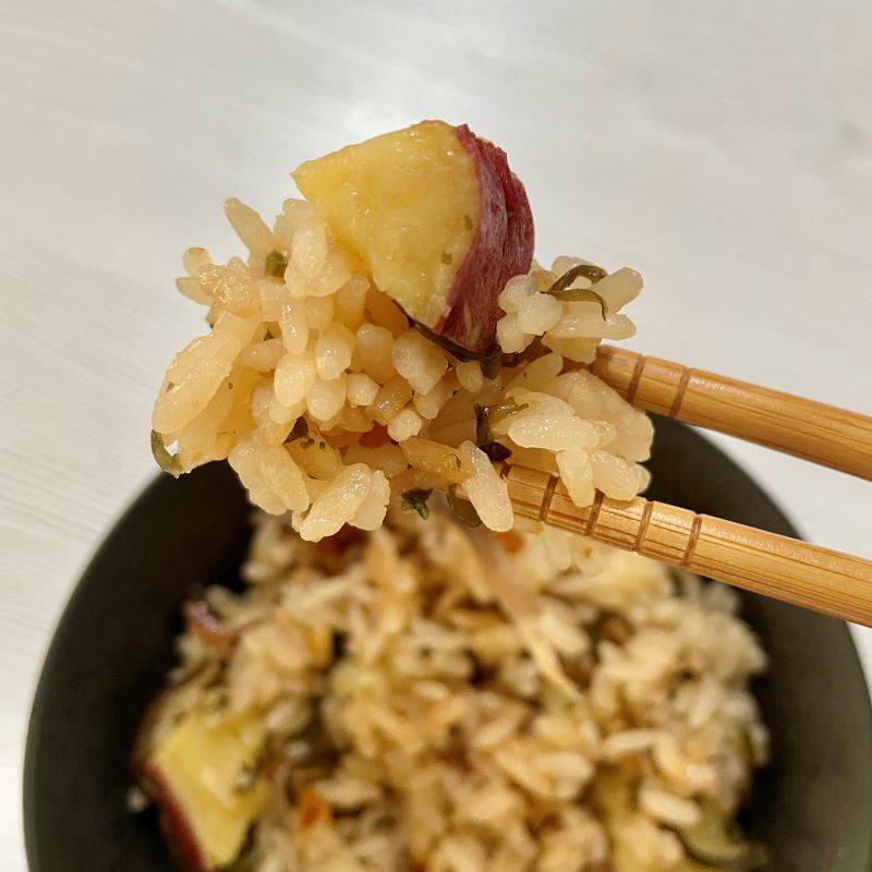 くらこん公式の「塩バターさつまいもごはん」のレシピ