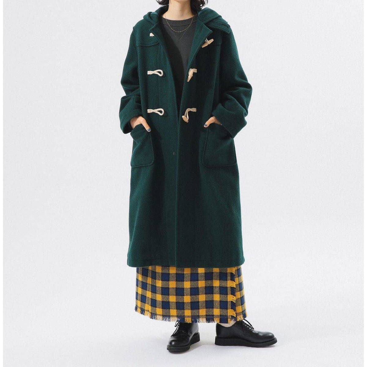 BEAMS BOY モッサー ロング ダッフルコート 25FW