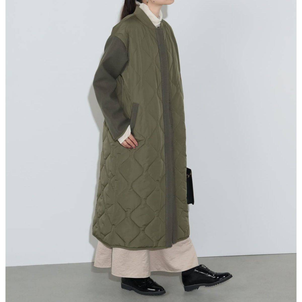 BEAMS HEART MA-1 × ヘチマ キルティングコート