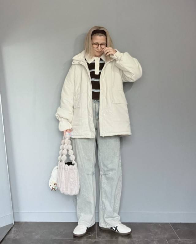 ラガーシャツをアクセントに♪