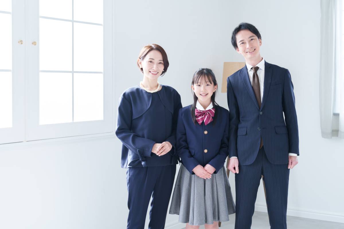 セレモニースーツの親子