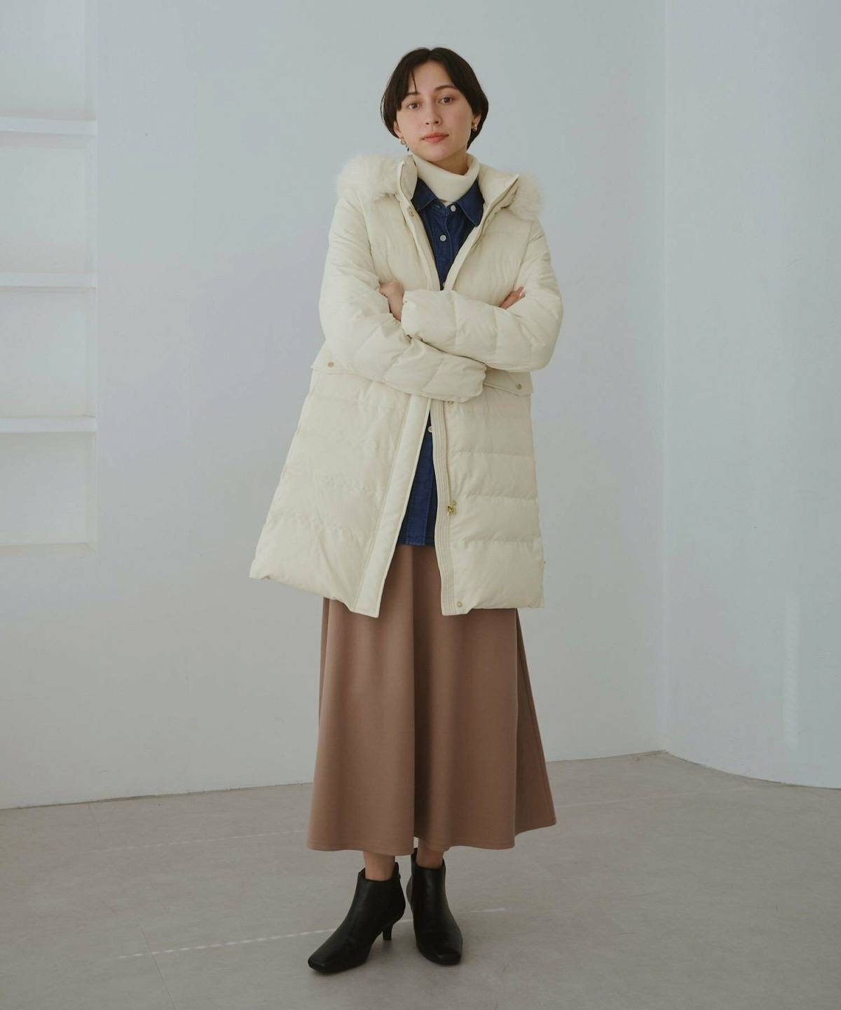 1月の東京スカートコーデ