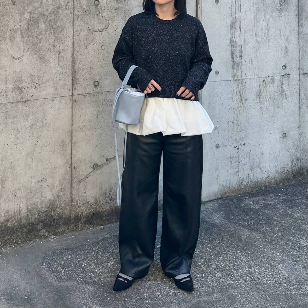 重ね着風トップスを主役にする♪