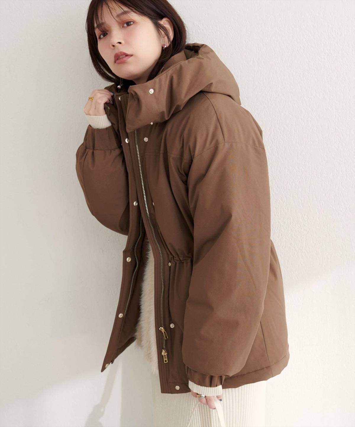 natural couture ミドル丈ダウン