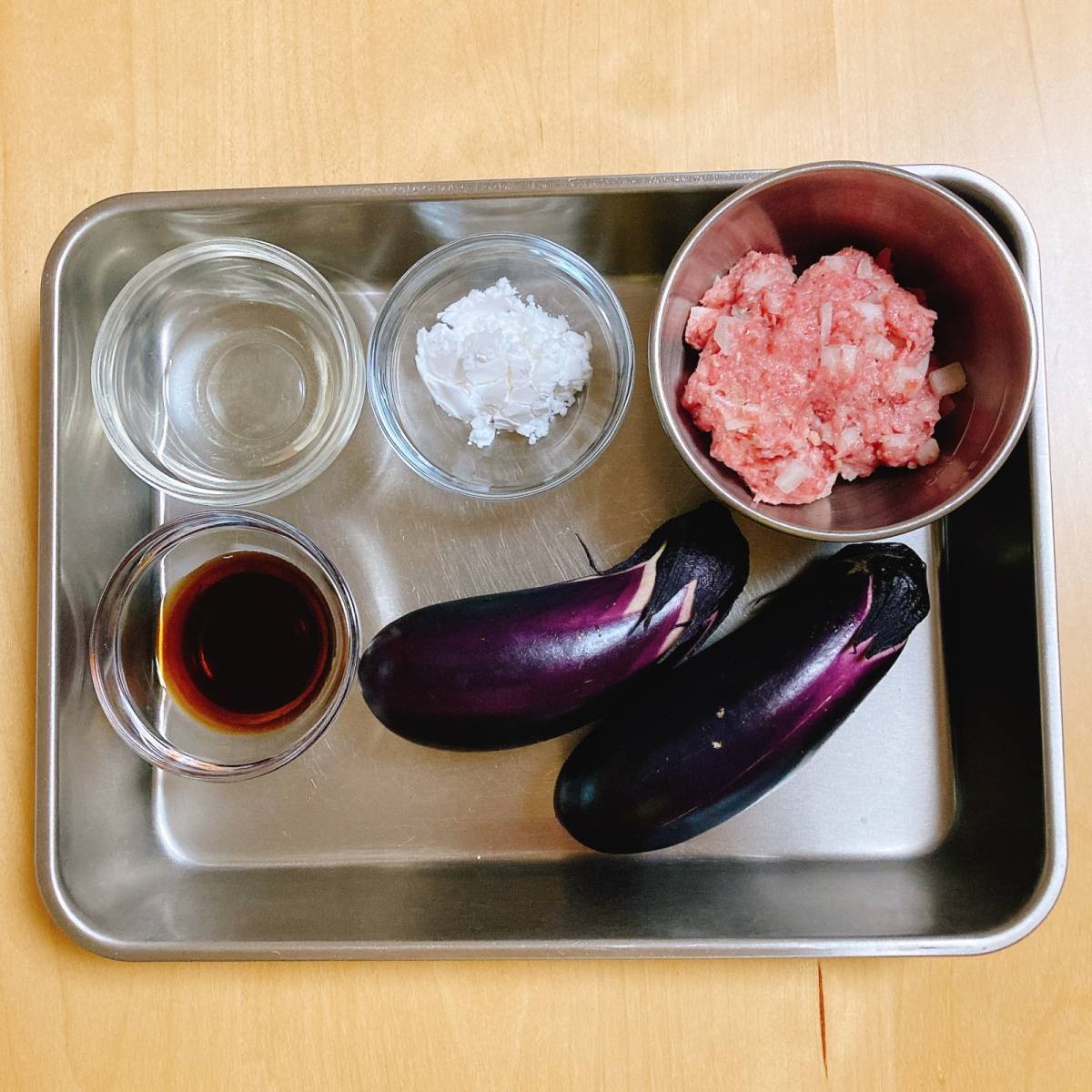 JAグループ公式の「ナスの挽肉はさみの照り焼き風」のレシピ	