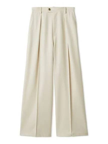 LILY BROWN センターラインワイドタックパンツ